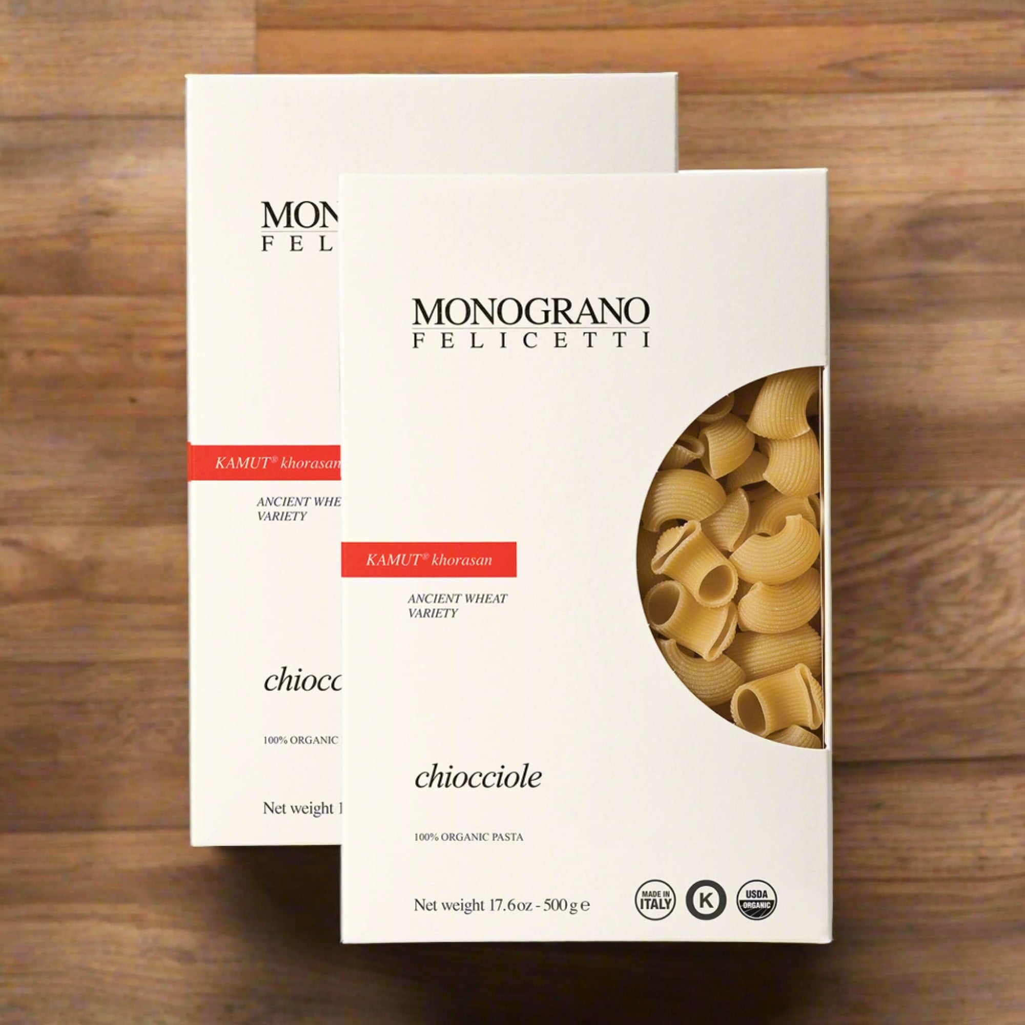 2 boxes of pasta in white box