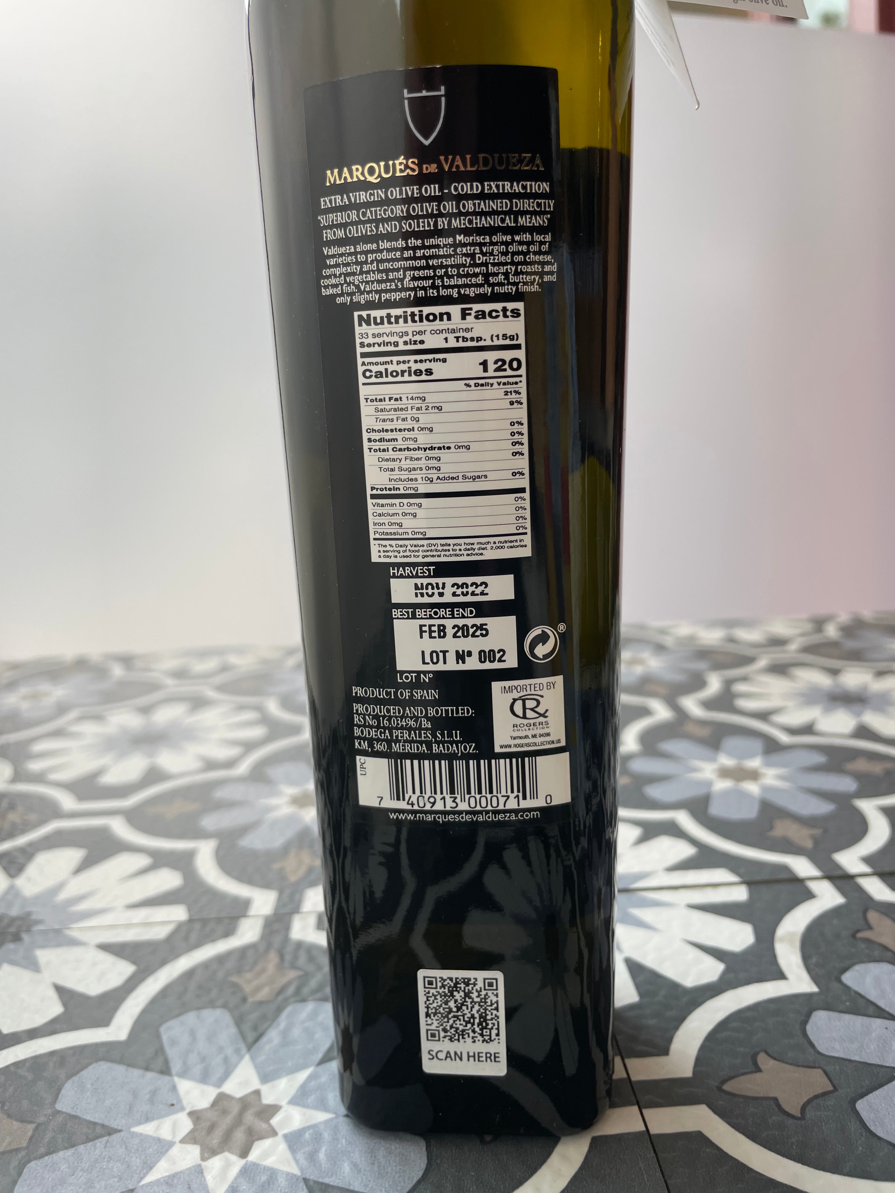 Extra Virgin Olive Oil - Marques de Valduezo