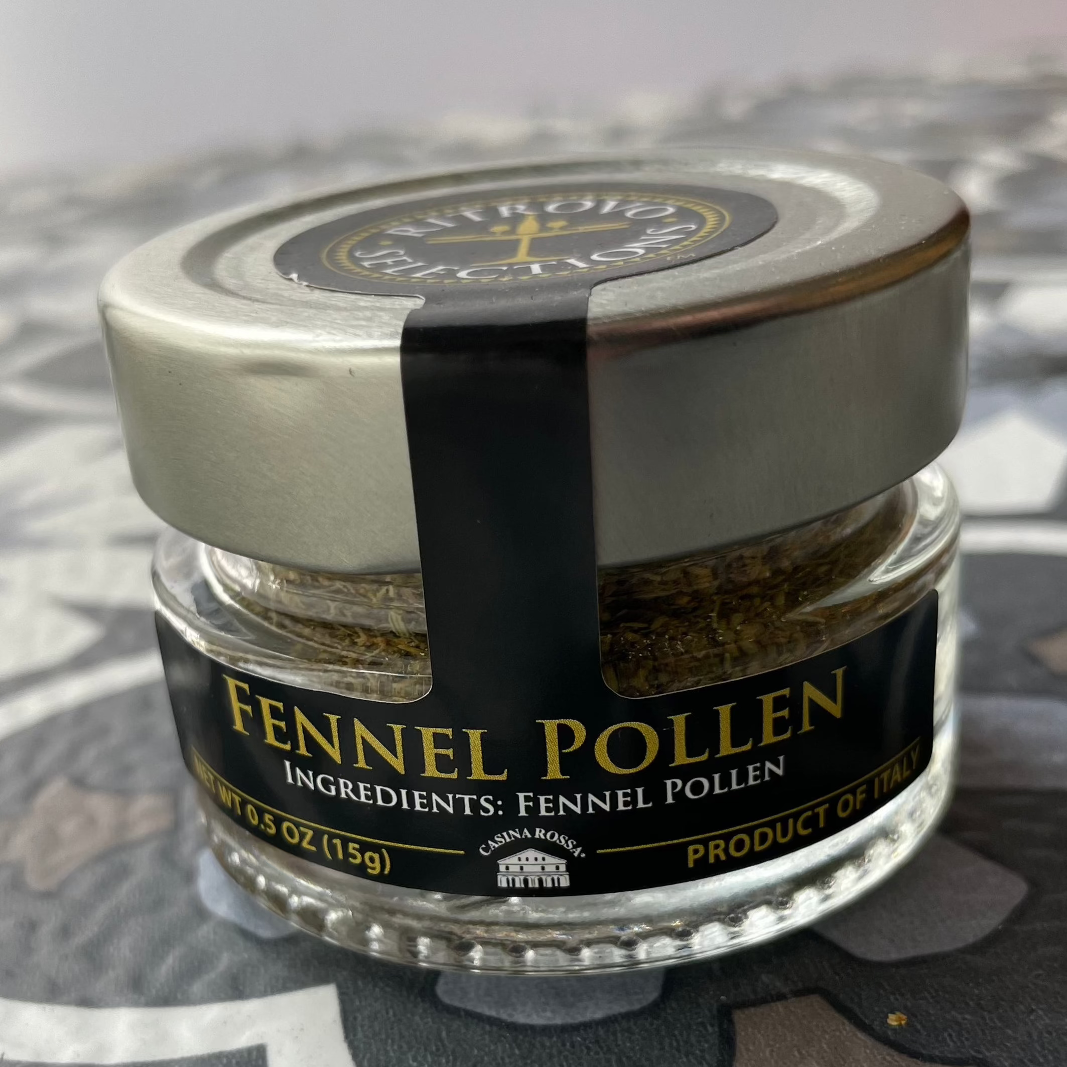 jar of fennel pollen