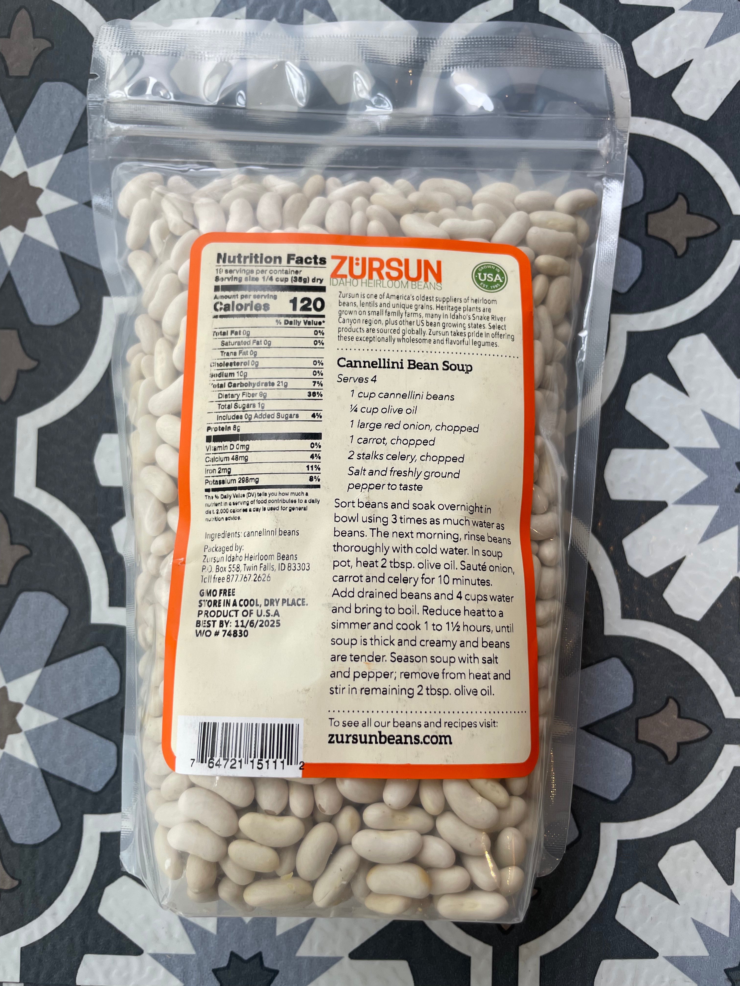 Cannellini Beans - Zursun - nutrition facts