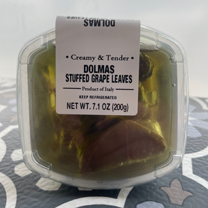 front side packaging of dolmas