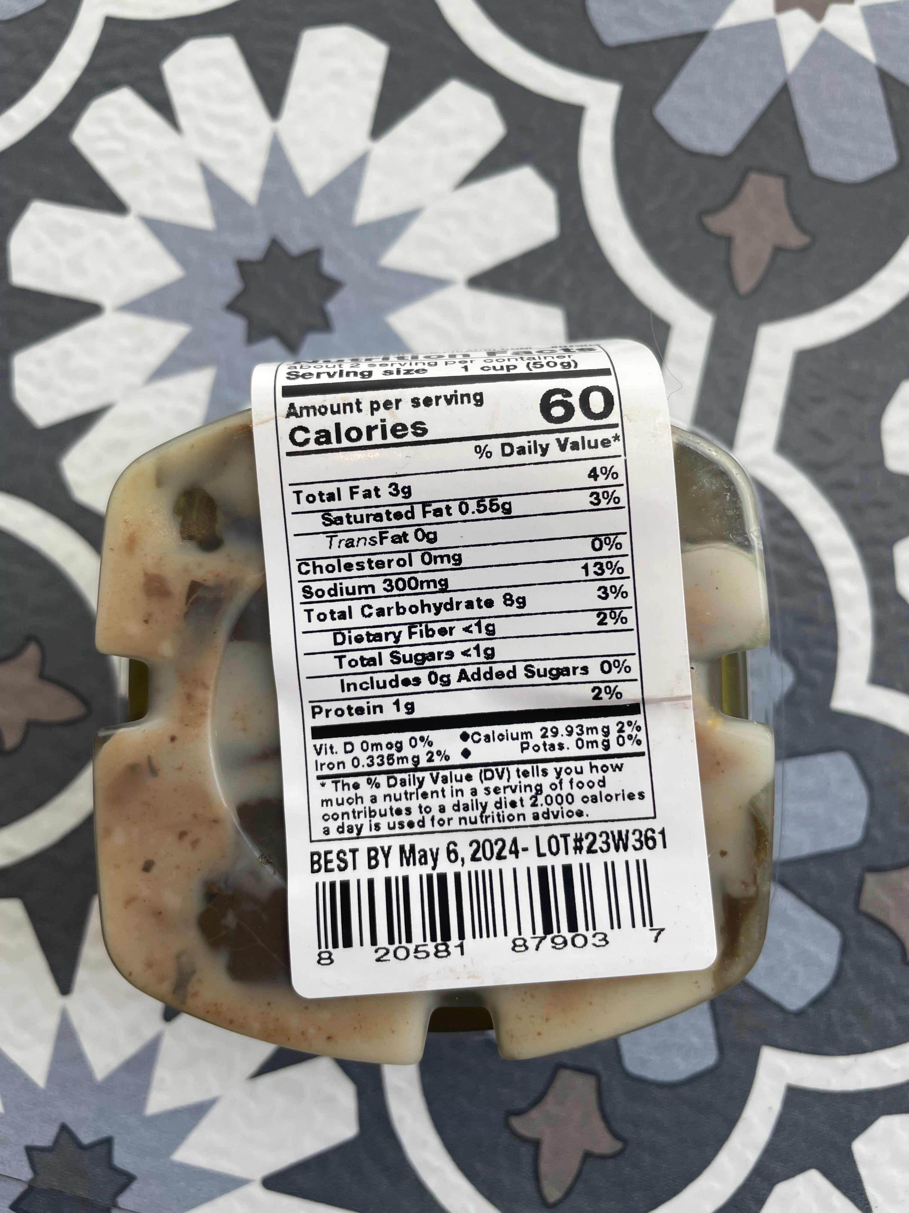 nutrition facts of dolmas