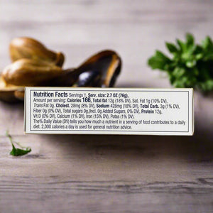 nutrition facts of mussels