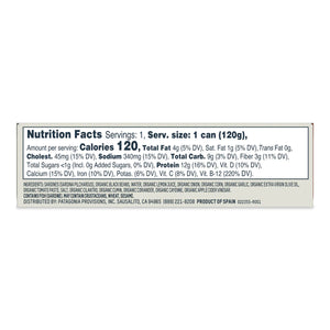 Nutrition facts label for a product on a white background