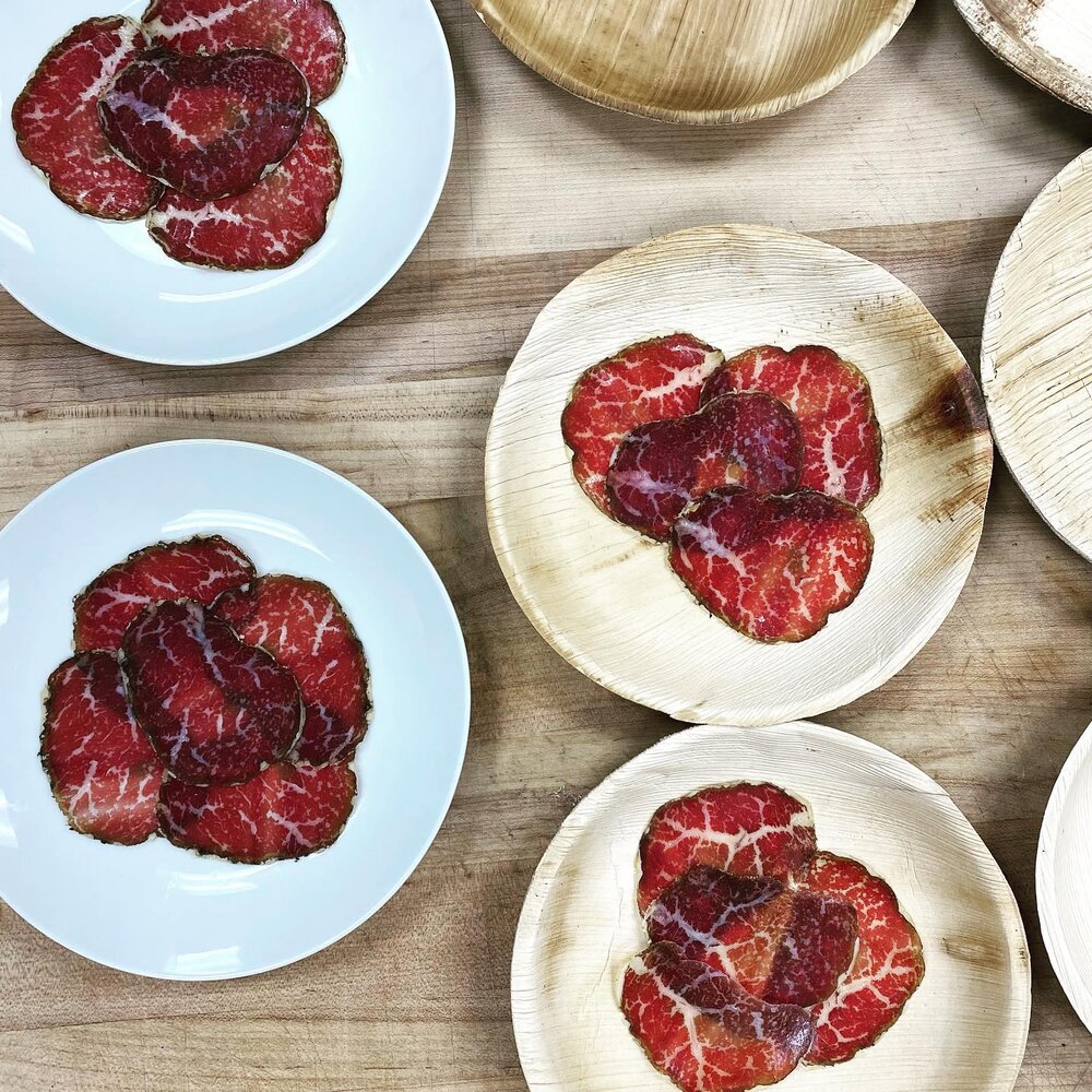 Bresaola with Spruce Tips & Black Peppercorn - Smoking Goose