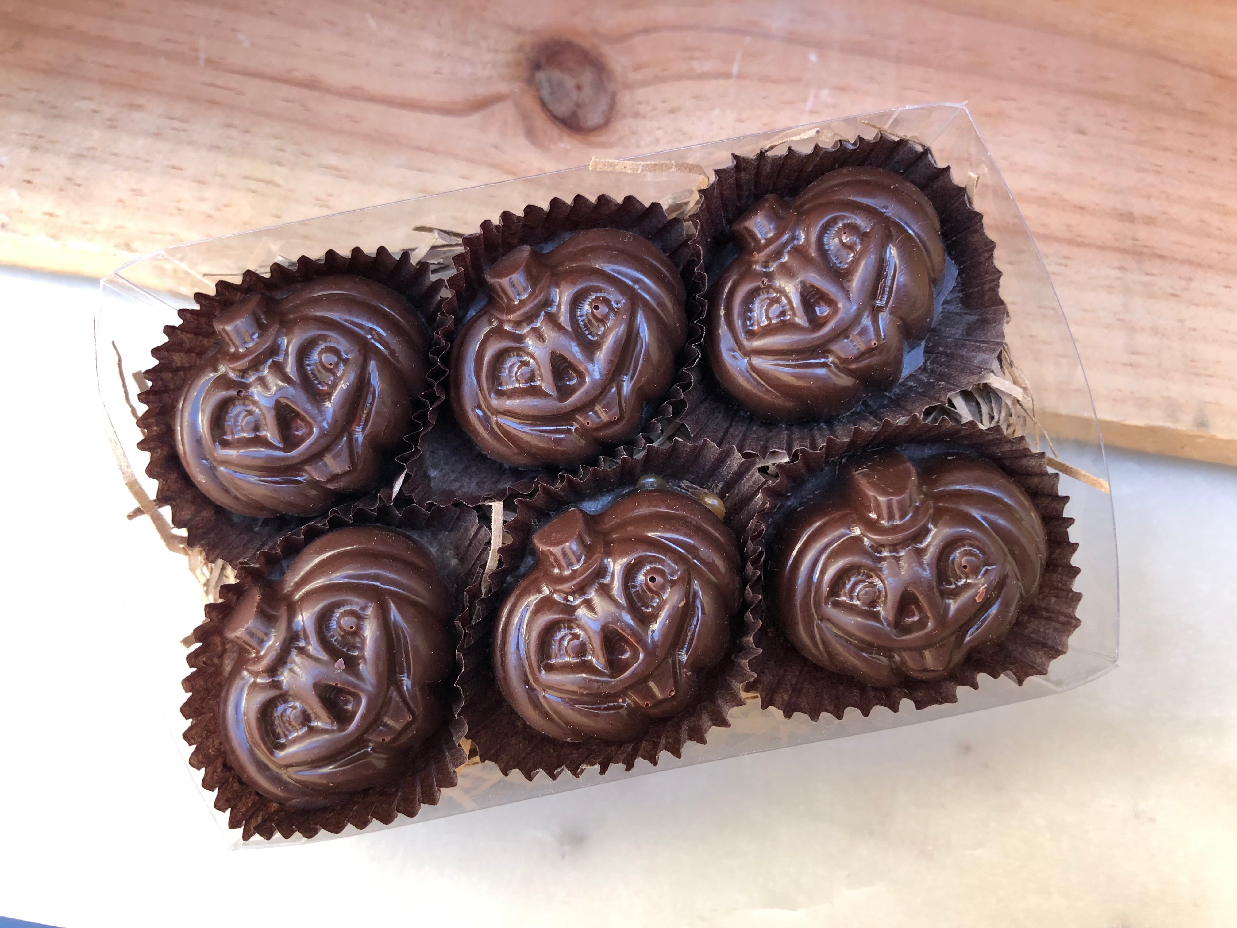 Jessica Foster Dark Chocolate Pumpkin Caramels
