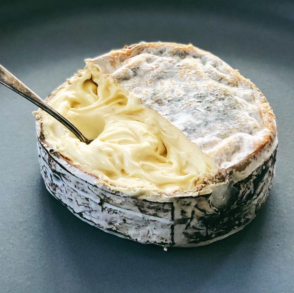 wheel of soft melty cheese 