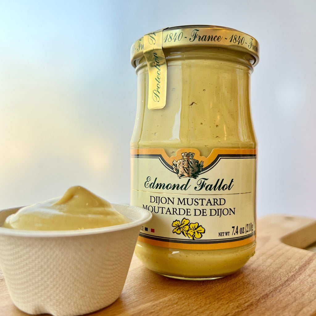 jar of dijon mustard