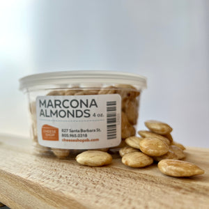 small container of marcona almonds
