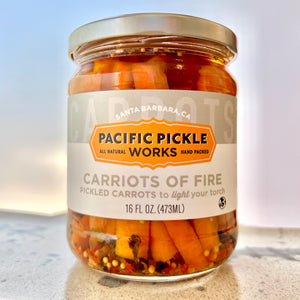 pacific pickle works -Carriots of Fire - in retail jar - front