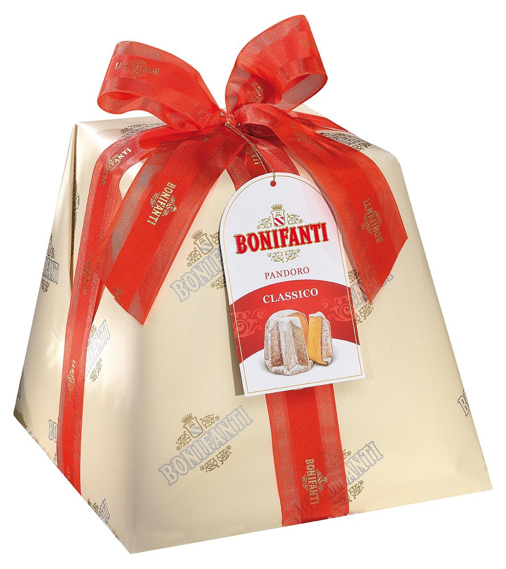 Bonifanti Pandoro is extra light and soft thanks to the quality of the selected ingredients and the carefully crafted production.