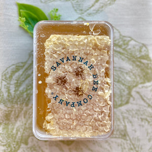box of raw honeycomb